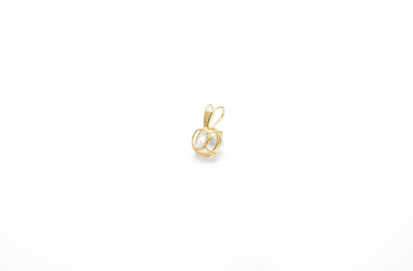 14k Gold Garnet Moissanite Pendant 0.25-2.75ct D VVS1 Diamond Brilliant Round Solitaire 14K Yellow, White Gold Charm GIA certified