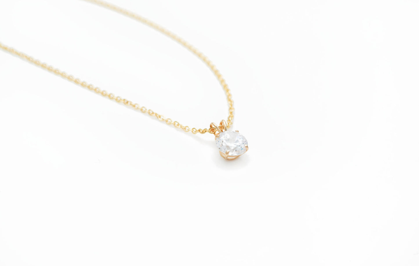 14k Gold Garnet Moissanite Pendant 0.25-2.75ct D VVS1 Diamond Brilliant Round Solitaire 14K Yellow, White Gold Charm GIA certified