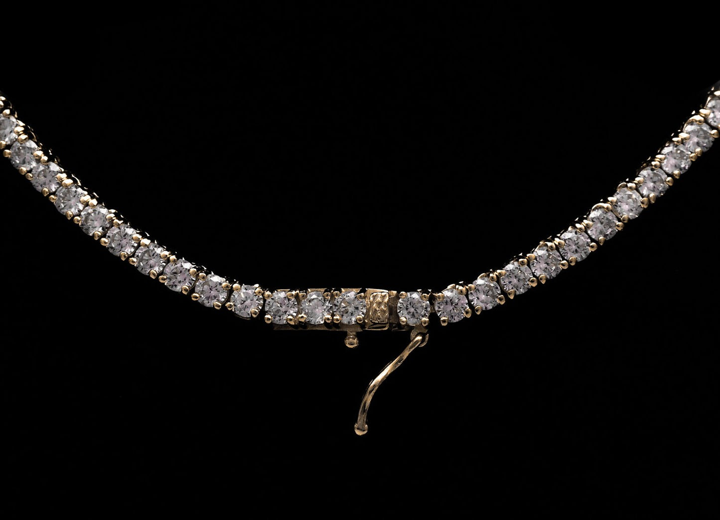 Graduated Tennis Necklace Chain Created Diamond 45.00tcw 925 Solid Sterling Silver, for men, for women, wedding (Copy)