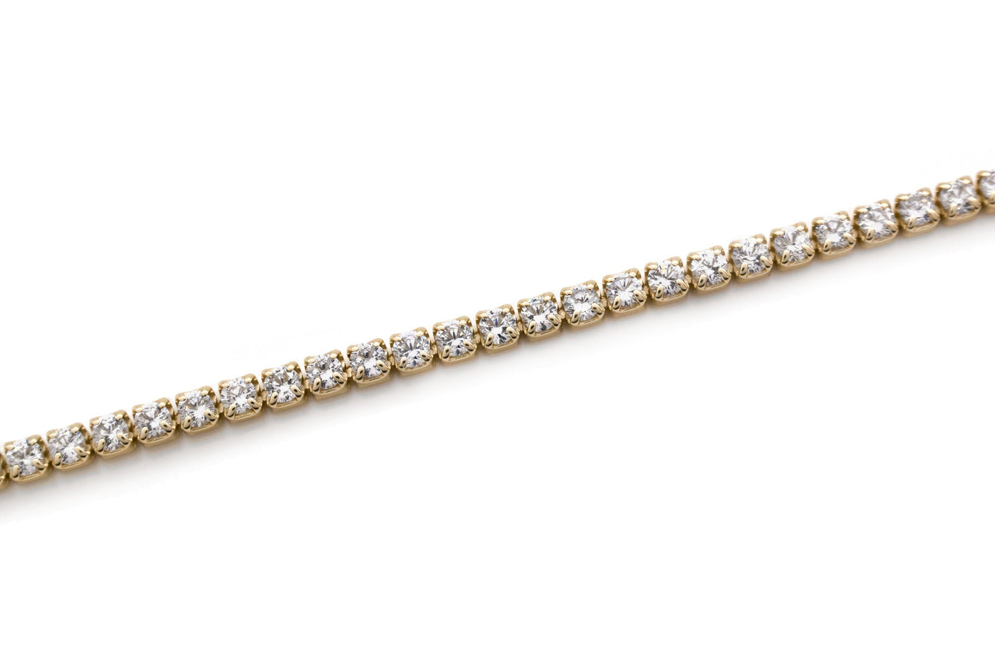 2.75tcw Created Diamond 2mm Bezel Anklet 925 Sterling Silver 9" Ankle Bracelet
