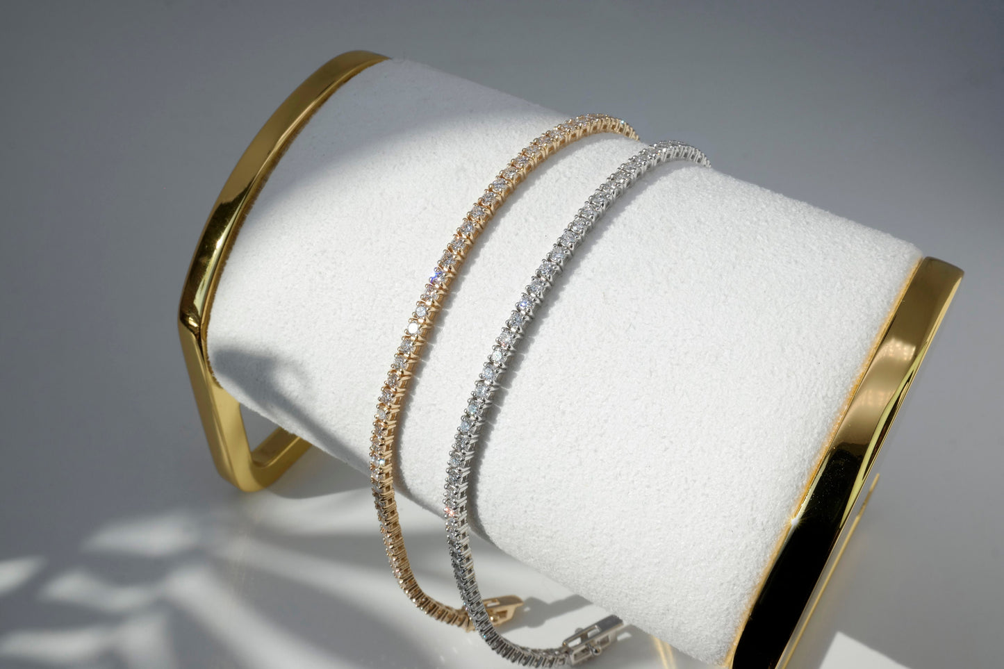Lab-Grown Diamond Tennis Bracelet 1.5mm/1.75mm/2mm/2.4mm 1.23-4.85TCW Round 14k Yellow/White/Rose Gold, for men, for women, wedding