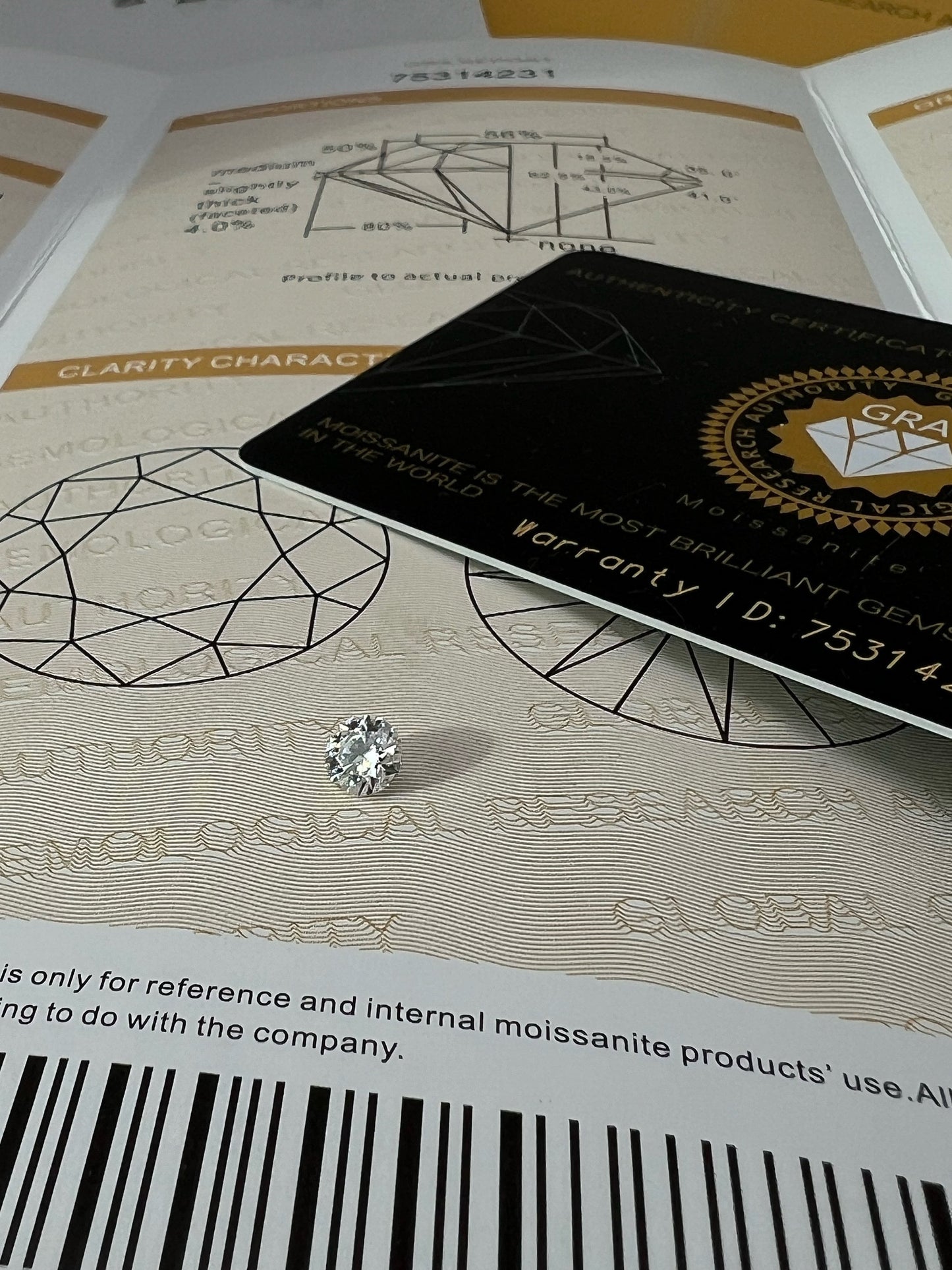 GRA Moissanite Diamond loose stones D / VVS1 0.03ct - 6.84ct Certified GRA, for Jewelry