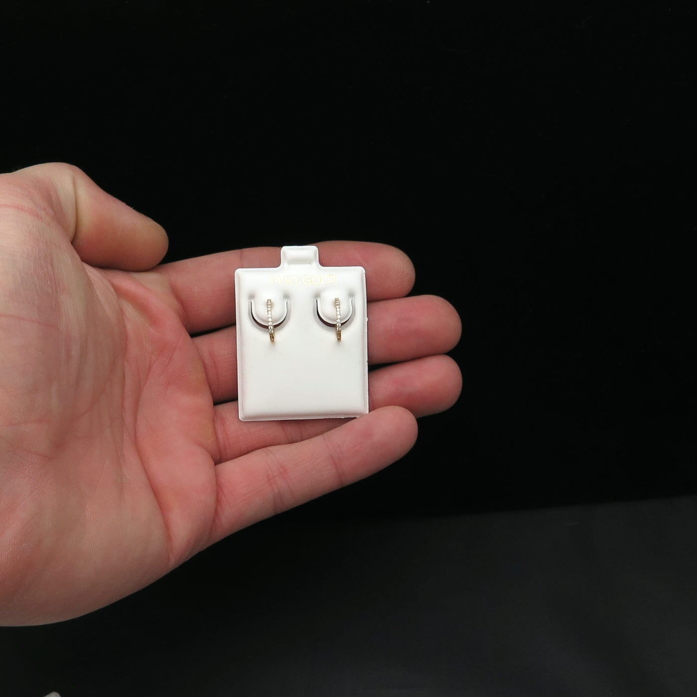 0.12 TCW Created Diamond Huggie Hoop Earrings Solid 14K Yellow White Rose Gold or Sterling silver 925 Round VVS1