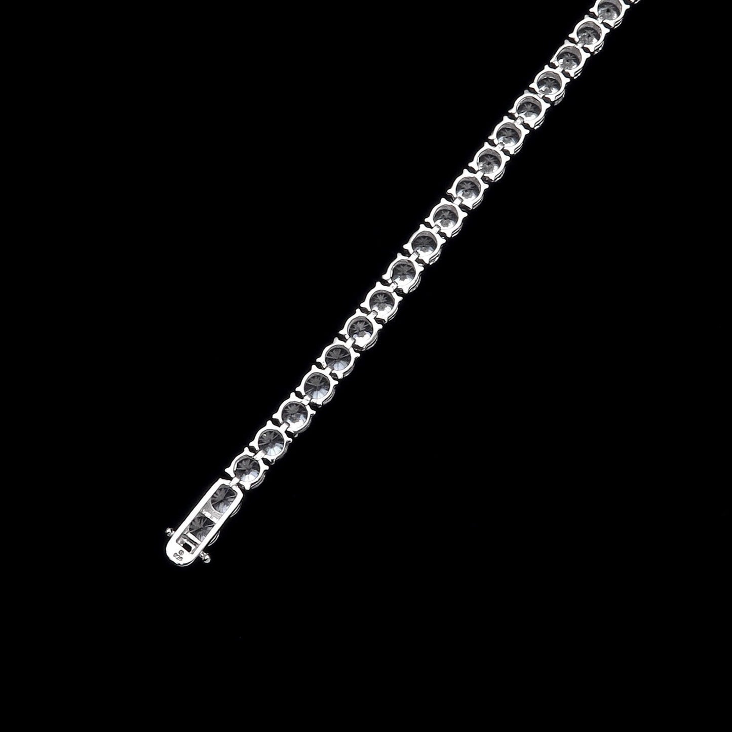 Tennis Bracelet 6mm 24.00TCW Round Cut Created Diamond 925 Sterling Silver