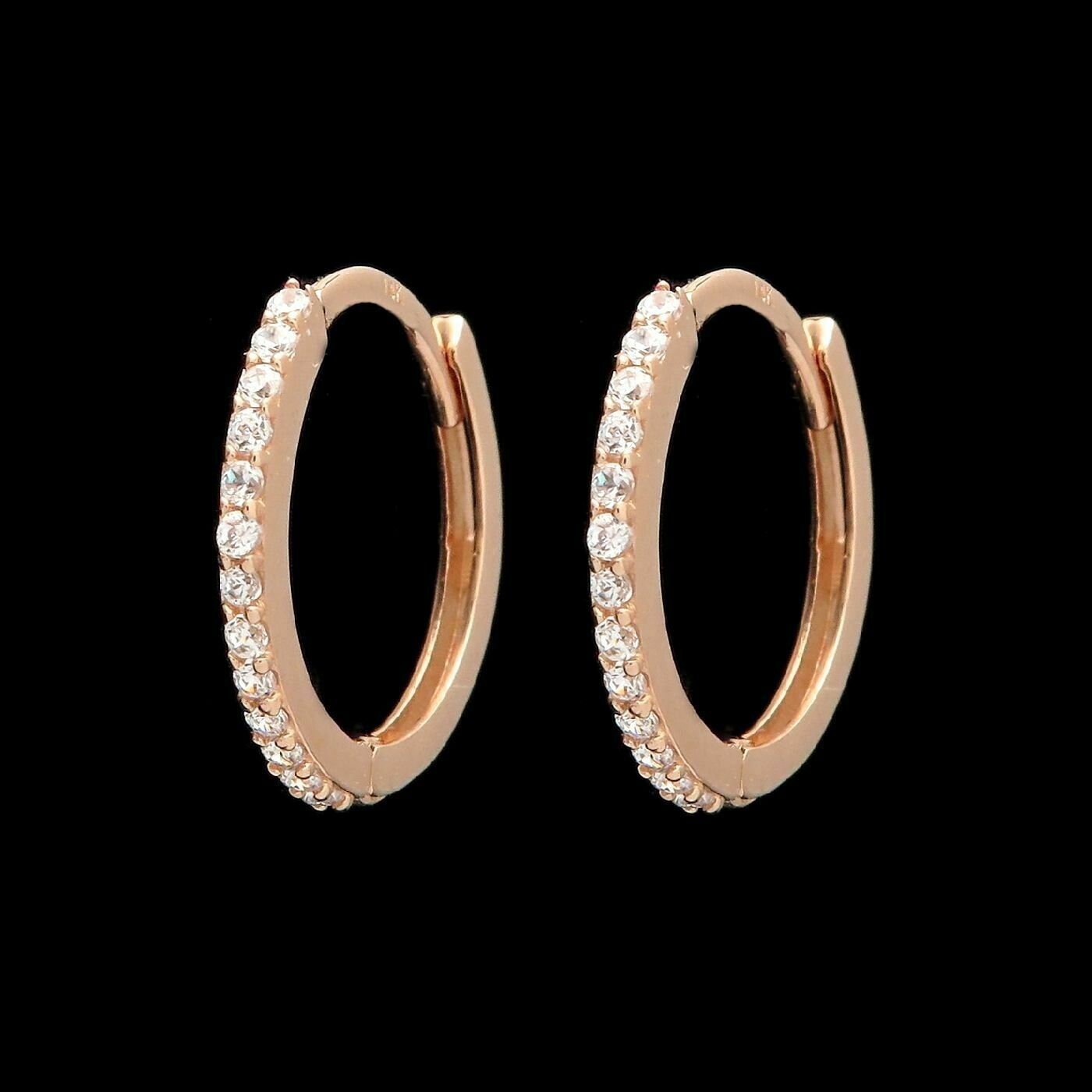 0.15 TCW Created Diamond Huggie Hoop Earrings Solid 14K Yellow, White or Rose Gold or Sterling silver 925 Round VVS1