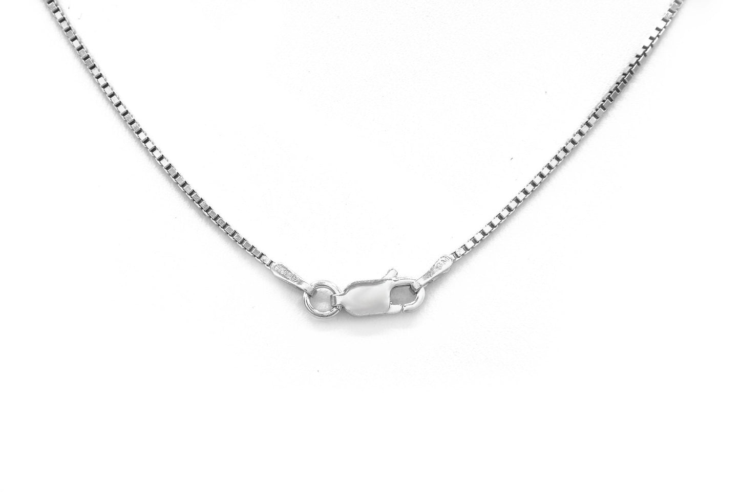 Box Chain Square Necklace 0.8mm /0.9mm/1.1mm for Pendant Sterling Silver 925 (16"-20"), for men, for women, minimalist chain