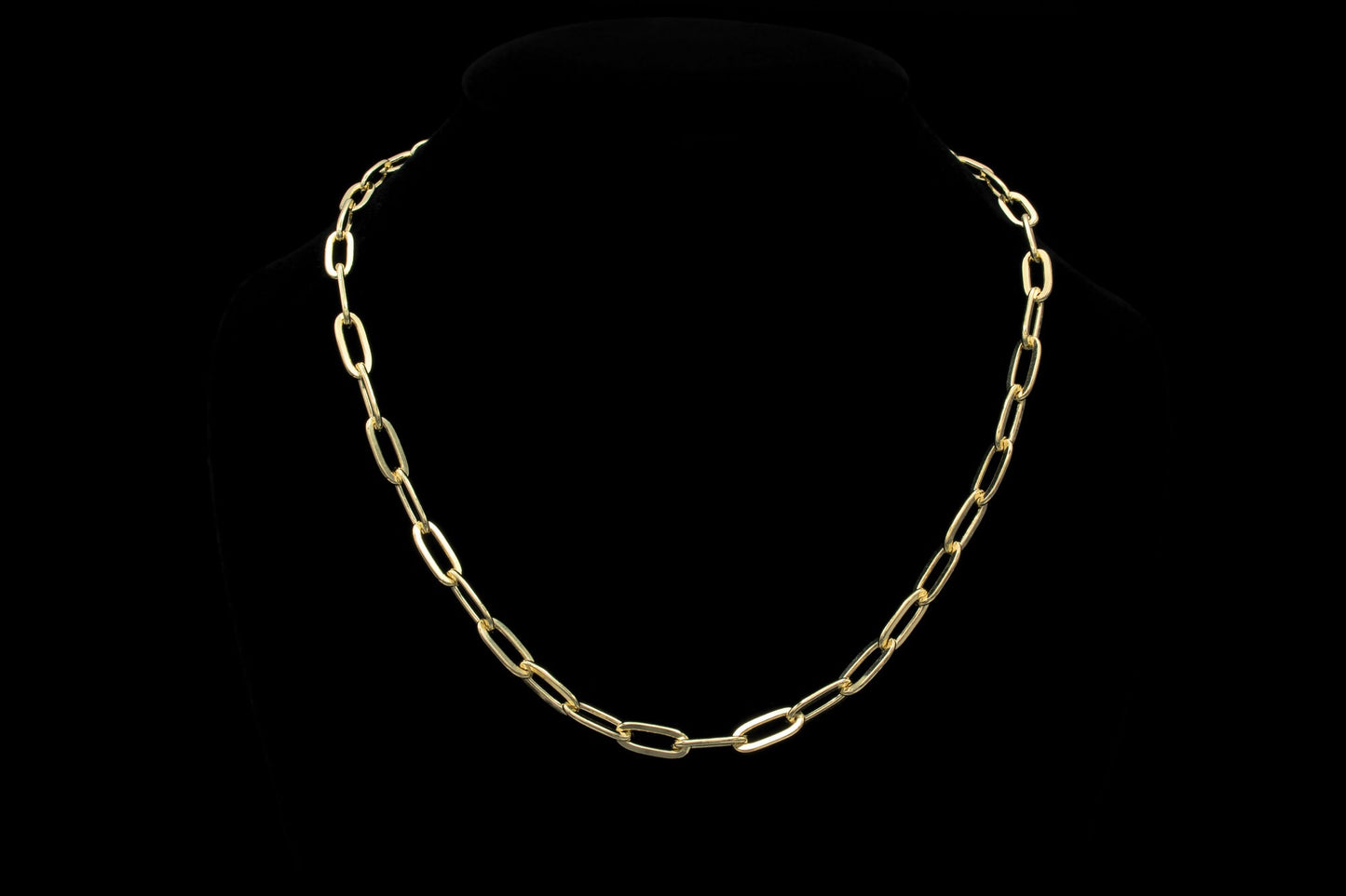 Paperclip Link Chain Earrings 6mm Thick Links Sterling Silver 925 or Yellow Gold Tone 925