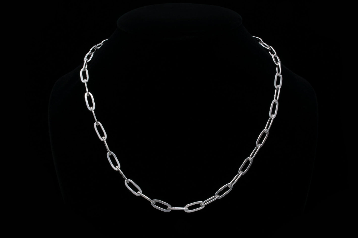 Paperclip Link Chain Earrings 6mm Thick Links Sterling Silver 925 or Yellow Gold Tone 925